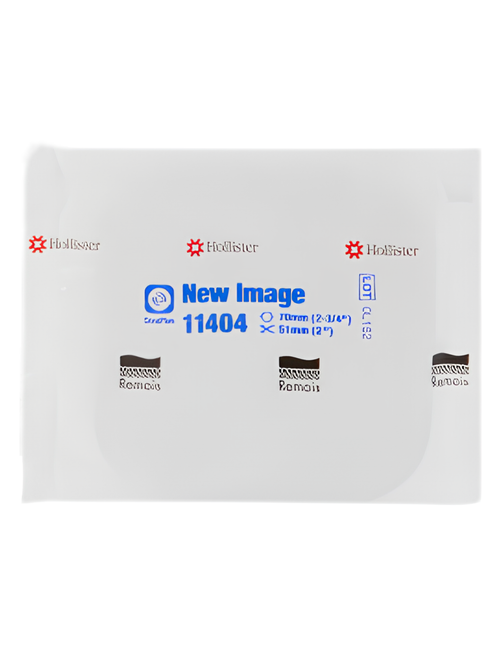 Skin Barrier New Image CeraPlus Trim to Fit Extended Wear Adhesive Tape Borders 70 mm Flange Blue Code System Up to 2 Inch Opening 11404 Each/1 4426 Hollister 970805_EA