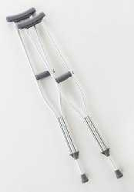 Underarm Crutches Aluminum Frame Adult 300 lbs. Weight Capacity Push Button Adjustment CA901AD Case/8 6549 Cardinal 978272_CS