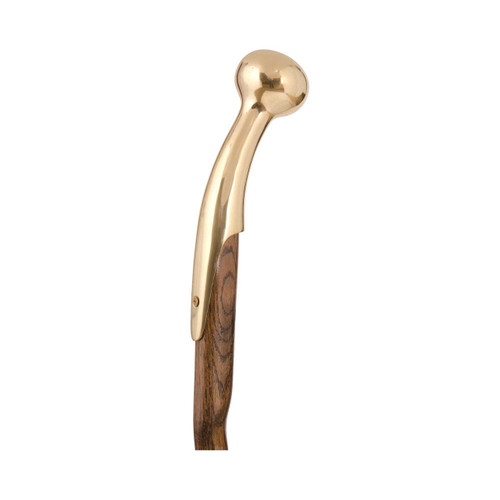 Hiking Staff Brazos Wood 37 Inch Height Twisted Brown Oak Print 502-3000-0239 Each/1 MP00096C Mabis Healthcare 1149591_EA