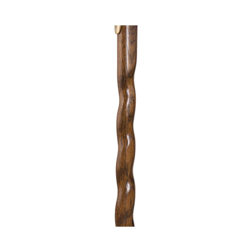 Hiking Staff Brazos Wood 37 Inch Height Twisted Brown Oak Print 502-3000-0239 Each/1 MP00096C Mabis Healthcare 1149591_EA