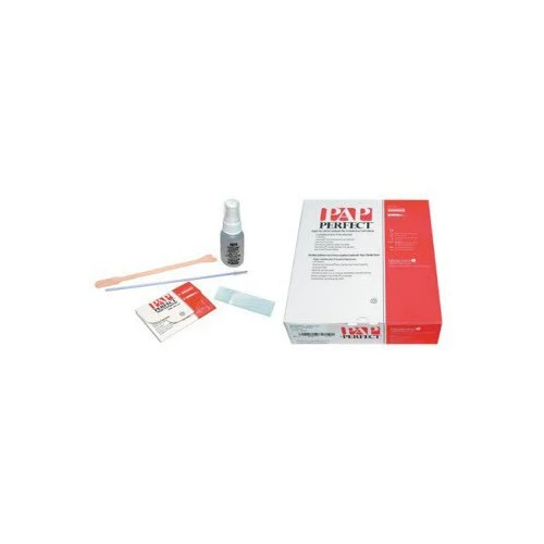 Pap Smear Collection Kit Pap-Perfect Plastic Spatula Slide Transporter NonSterile 02500 Box of 25