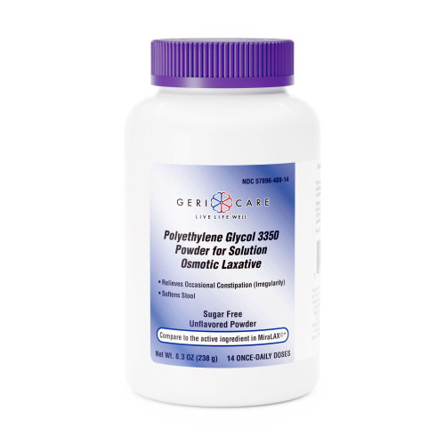 Laxative Geri-Care Powder 8.3 oz. Polyethylene Glycol 3350 489-14-GCP Bottle of 1