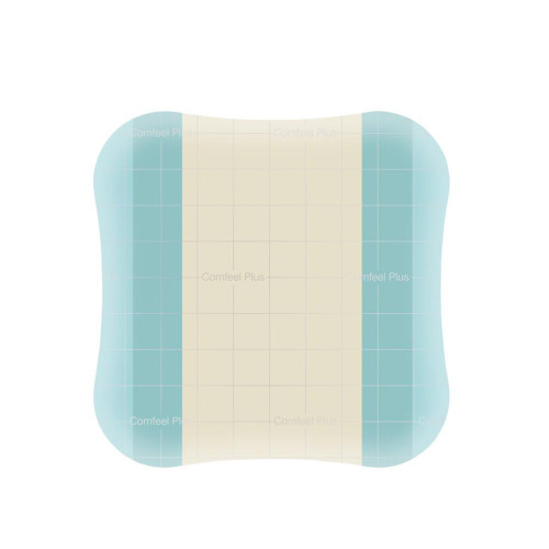 Comfeel Plus Hydrocolloid Dressing Film Backing 4 X 4 Inch Square Hydrocolloid / Sodium Carboxymethylcellulose (CMC) / Film, 33110, Pack of 1