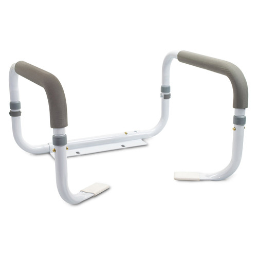 Toilet Safety Rail McKesson White Steel 146-RTL12087 Pack of 1 3176 McKesson 1095389_EA