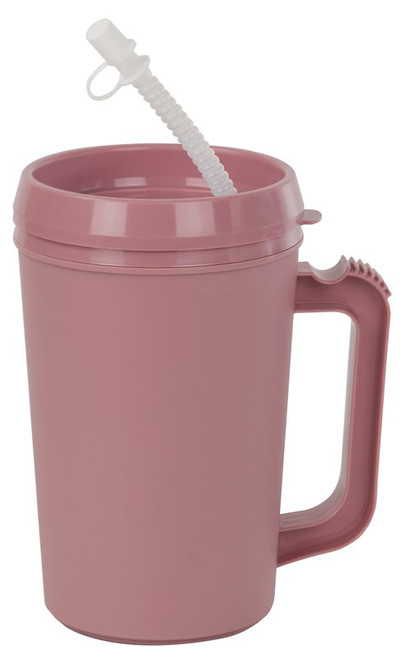 GMAX industries 22 oz Plastic insulated Drinking Mug Mauve, GP55204, Pack of 1