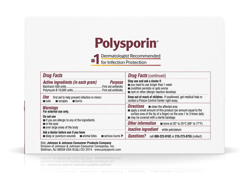 First Aid Antibiotic Polysporin Ointment 1 oz. Tube 00300810237895 Case/24 6015304 Johnson & Johnson Consumer 495868_CS