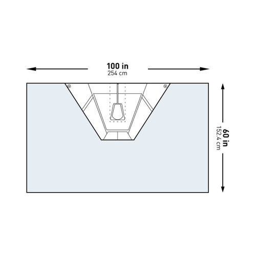 Orthopedic Drape McKesson Heavy-Duty Shoulder Arthroscopy Drape 100 W X 60 L Inch Sterile 183-I80-09172-S Pack/1 11320S MCK BRAND 1101304_PK