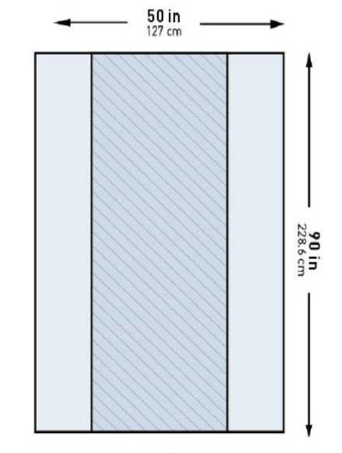 Table Drape McKesson 50 X 90 Inch Back Table 16-I80-13103-S Case/20 49805 MCK BRAND 1130794_CS
