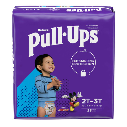 Male Toddler Training Pants Pull-Ups Learning Designs for Boys Size 2T to 3T Disposable Moderate Absorbency 51334 Pack/23 SCC4BRCT Kimberly Clark 1160316_PK