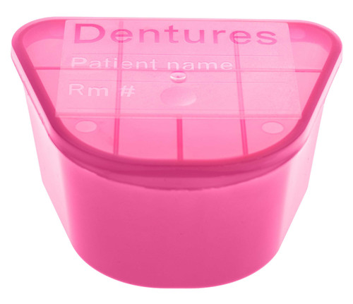 McKesson Denture Cup 8 oz. Pink Hinged Lid Disposable 51-H980-91 Case/200 49348087359 MCK BRAND 1177280_CS McKesson Denture Cup 8 oz. Pink Hinged Lid Disposable 51-H980-91 Case/200 49348087359 MCK BRAND 1177280_CS