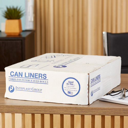 McKesson Trash Bag 30 gal. 8 Mic. 30 X 37 Inch Clear Light Duty Star Seal Bottom Coreless Roll, S303708N, Case of 500