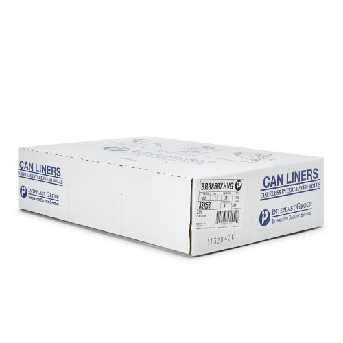 McKesson Trash Bag 45 gal. 1.1 mil 38 X 58 Inch Gray Extra Heavy Plus Duty Star Seal Bottom Coreless Roll, BR3858XHVG, Case of 100