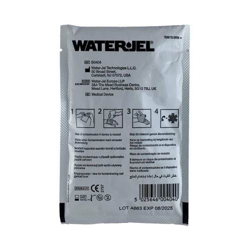 Water-Jel First Responder Hydrogel Burn Dressing Sheet 4 X 4 Inch Sterile, B0404-60.00.000, Pack of 1