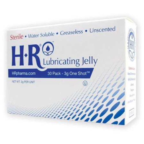 Lubricating Jelly HR® One Shot® 3 Gram Individual Packet Sterile 208 Case of 1440 162-1134 HR® One Shot® 1108580_CS