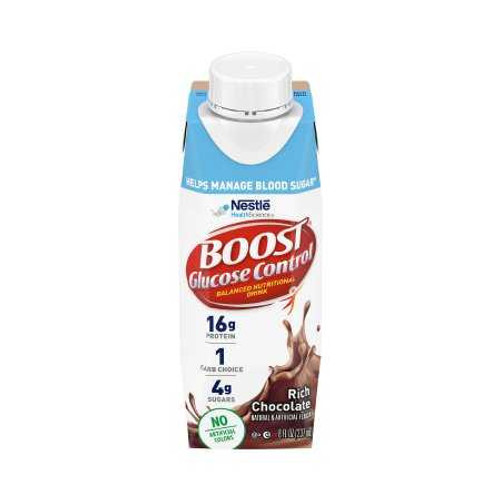 Oral Supplement Boost Glucose Control Rich Chocolate Flavor Ready to Use 8 oz. Carton 00043900116426 Each/1 V11-24488U Nestle Healthcare Nutrition 1178516_EA