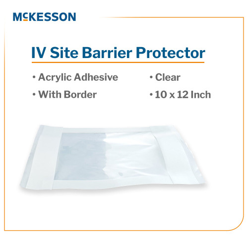 McKesson IV Site Barrier Protector 10 X 12 Inch NonSterile, 11012, Case of 250