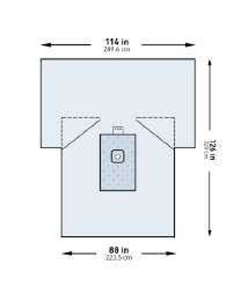 Orthopedic Drape McKesson Lower Extremity Drape 114 W X 88 W X 126 L Inch Sterile 183-I80-09157G-S Case/10 SA1953 BEI SM MCK BRAND 1101272_CS
