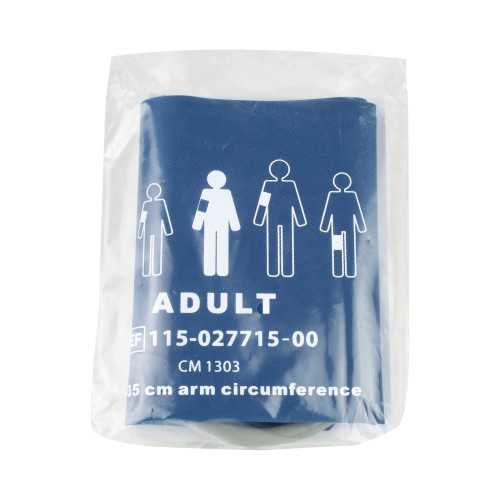 Reusable Blood Pressure Cuff Mindray 24 to 35 cm Arm Nylon Cuff Adult Cuff 115-027715-00 Pack of 1