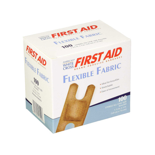 Adhesive Strip American White Cross 1-1/2 X 3 Inch Fabric Knuckle Tan Sterile 1602033 Case/1200 1651 BLA LG Dukal 161545_CS Adhesive Strip American White Cross 1-1/2 X 3 Inch Fabric Knuckle Tan Sterile 1602033 Case/1200 1651 BLA LG Dukal 161545_CS