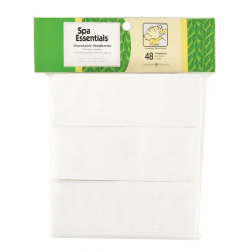 Headband Spa Essentials White One Size 51823 Pack of 48