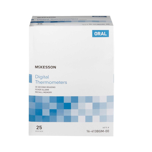 Digital Stick Thermometer McKesson Oral Probe Handheld 16-413BGM-00 Pack of 1 19881/01 McKesson 508755_EA