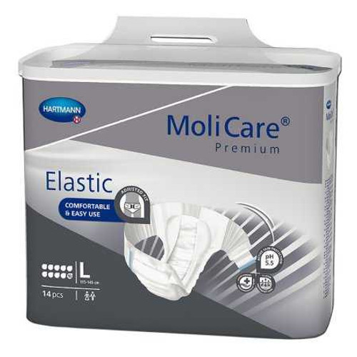 Unisex Adult Incontinence Brief MoliCare Premium Elastic 10D Large Disposable Heavy Absorbency 165673 Case/56 74005Q Hartmann 1153087_CS