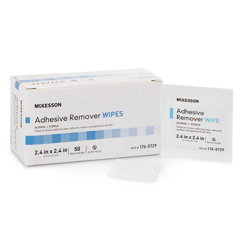 Adhesive Remover McKesson Wipe 50 per Box 176-5729 Case of 2500 UWEXTXL McKesson 1088821_CS Adhesive Remover McKesson Wipe 50 per Box 176-5729 Case of 2500 UWEXTXL McKesson 1088821_CS