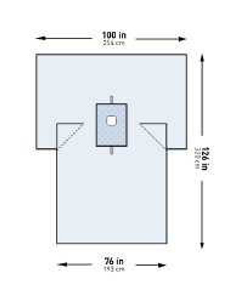 Surgical Drape McKesson Breast Drape 100 W X 76 W X 126 L Inch Sterile 183-I80-05214G-S Pack/1 146-10430-8 MCK BRAND 1101268_PK