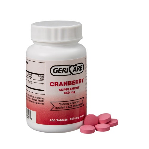 Geri-Care Ctranberry Extract, 450 mg Strength, 100 Tablets per Bottle, Bottle of 1