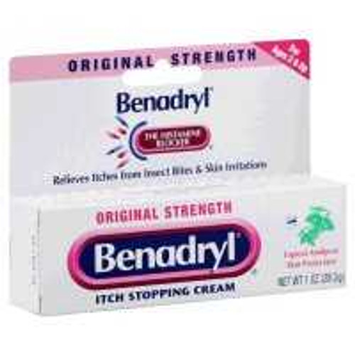 Itch Relief Benadryl 2% - 0.1% Strength Cream 1 oz. Tube 10312547171622 Case/24 1.00E+13 Johnson & Johnson Consumer 783324_CS
