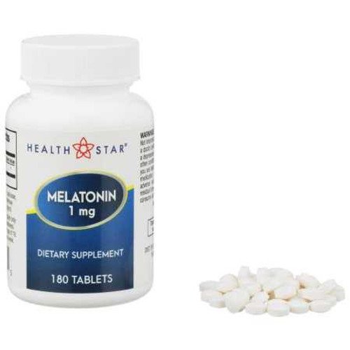 Natural Sleep Aid Geri-Care 180 per Bottle Tablet 1 mg Strength 884-18 Case/12 1.00E+13 MCK BRAND 1113208_CS