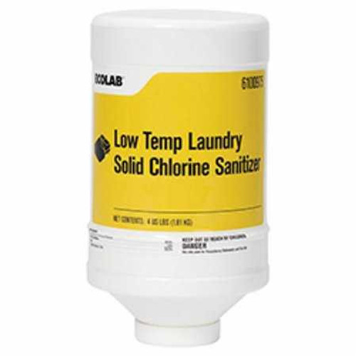Laundry Sanitizer Low-Temp 4 lb. Dispenser Bottle Solid Chlorine Scent 6100975 Case/2 2627 Ecolab 1095280_CS