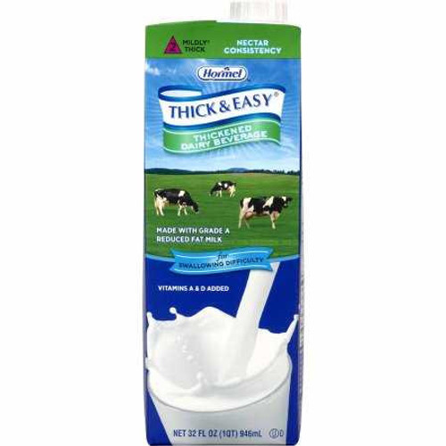 Thickened Beverage Thick Easy Dairy 32 oz. Carton Milk Flavor Ready to Use Nectar Consistency 73625 Each/1 228L Hormel Food Sales 1058819_EA Thickened Beverage Thick Easy Dairy 32 oz. Carton Milk Flavor Ready to Use Nectar Consistency 73625 Each/1 228L Hormel Food Sales 1058819_EA