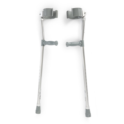 Forearm Crutches Mckesson Adult Steel Frame 300 lbs. Weight Capacity 146-10403 Case of 6
