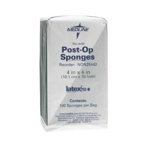 Nonwoven Sponge Nonwoven Cellulose 4 X 4 Inch Square NonSterile NON25442 Bag/1 500M04 MEDLINE 509534_BG