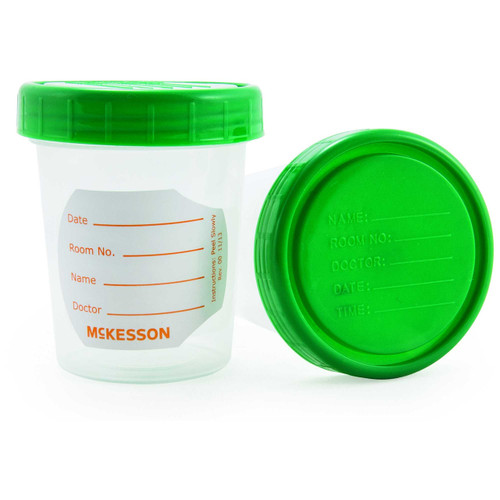 Specimen Container McKesson Polypropylene 120 mL 4 oz. Screw Cap NonSterile 563 Each/1 MCK BRAND 911759_EA