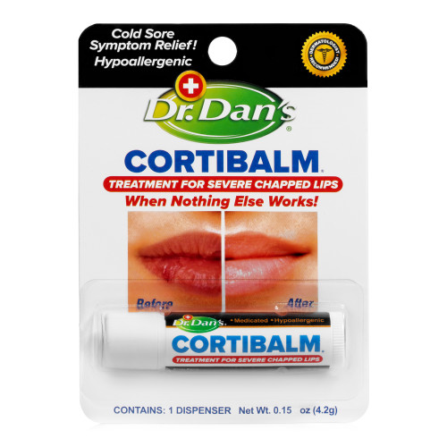 Lip Balm Dr. Dan's CortiBalm 0.14 oz. Tube Pack of 1