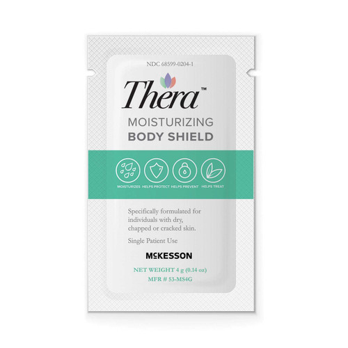 Skin Protectant Thera Moisturizing Body Shield 4 Gram Individual Packet Scented Cream 53-MS4G Pack/1 26-036869-001 MCK BRAND 1049768_PK