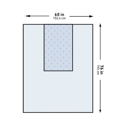 General Purpose Drape McKesson Three-Quarter Drape 60 W X 76 L Inch Sterile 16-I80-12110G-S Case/20 12009 MCK BRAND 1130795_CS
