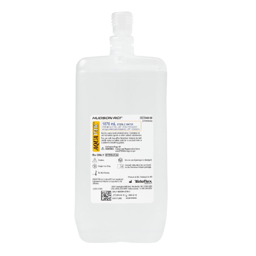 Aquapak Sterile Water Liquid 1,070 mL, HUD04000, Case of 10