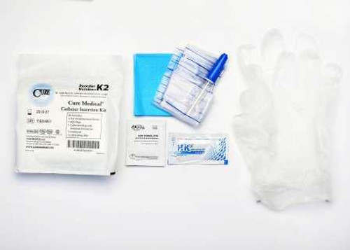 Catheter Insertion Tray Cure Universal Without Catheter Without Balloon Without Catheter K2-90 Case/90 Jun-52 CURE MEDICAL 971492_CS