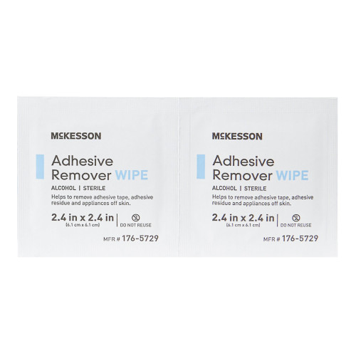 McKesson Adhesive Remover Wipe 50 per Box Alcohol Based, 176-5729, Pack of 1