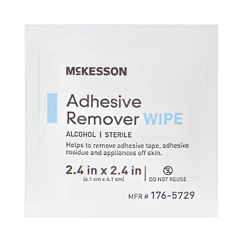 McKesson Adhesive Remover Wipe 50 per Box Alcohol Based, 176-5729, Pack of 1
