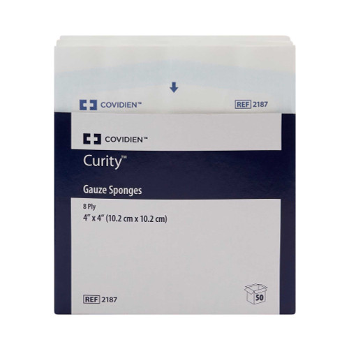 USP Type VII Gauze Sponge Curity Cotton 8-Ply 4 X 4 Inch Square Sterile 2187- Pack/1 441001 Cardinal 688659_PK