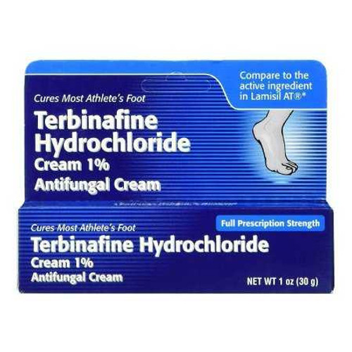 Terbinafine HCl 1% Cream Tube 30 Gram 51672208002 Each/1 M1-2-1812 Taro 793775_EA Terbinafine HCl 1% Cream Tube 30 Gram 51672208002 Each/1 M1-2-1812 Taro 793775_EA