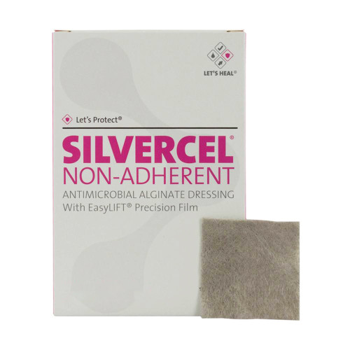 Silvercel Antimicrobial Silver Alginate Dressing 4 X 8 Inch Rectangle Sterile, 800408, Case of 25