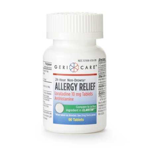 Allergy Relief Geri-Care 10 mg Strength Tablet 90 per Bottle 788-09-GCP Case/12 48610000 MCK BRAND 689195_CS