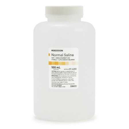 McKesson Irrigation Solution Sodium Chloride 0.9% Not for Injection Bottle Screw Top 500 mL 37-6280 Each/1 44561 MCK BRAND 733255_EA McKesson Irrigation Solution Sodium Chloride 0.9% Not for Injection Bottle Screw Top 500 mL 37-6280 Each/1 44561 MCK BRAND 733255_EA