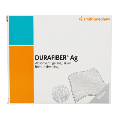 Durafiber Ag Silver Gelling Fiber Dressing 4 X 4-3/4 Inch Rectangle Sterile, 66800571, Pack of 1