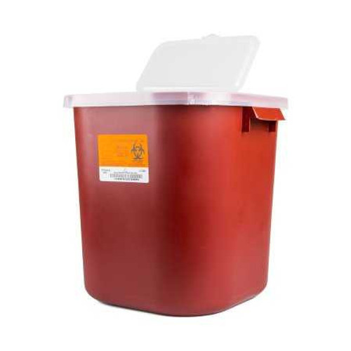 Sharps Container Sharps 14 H X 13-3/4 W X 13-3/4 D Inch 8 Gallon Red Base / Translucent Lid Horizontal Entry Hinged Snap On Lid 8705 Each/1 B471-L9044 MEDEGEN MEDICAL PRODUCTS LLC 169770_EA Sharps Container Sharps 14 H X 13-3/4 W X 13-3/4 D Inch 8 Gallon Red Base / Translucent Lid Horizontal Entry Hinged Snap On Lid 8705 Each/1 B471-L9044 MEDEGEN MEDICAL PRODUCTS LLC 169770_EA